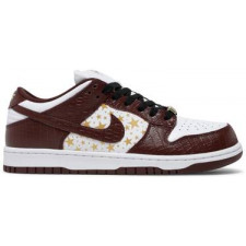 [S2버전] 슈프림 x 나이키 SB 덩크 로우 OG QS 화이트 브라운 DH3228-103