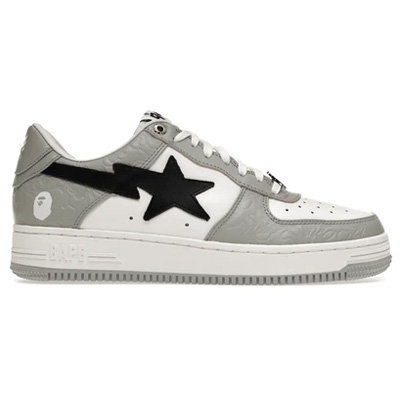 [K버전] 베이프 스타 로우 A Bathing Ape 그레이 블랙 1H70-291-002