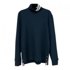 [대리석셀러] 톰브라운 목 폴라 니트 THOM BROWNE 네이비