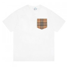 [CA셀러] BURBERRY 버버리 빈티지 체크 포켓 코튼 오버사이즈 티셔츠