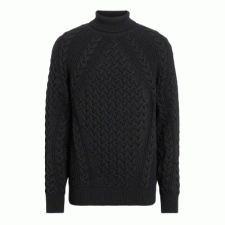 [XQ셀러] 제냐 케이블 니트 롤넥 스웨터 ZEGNA