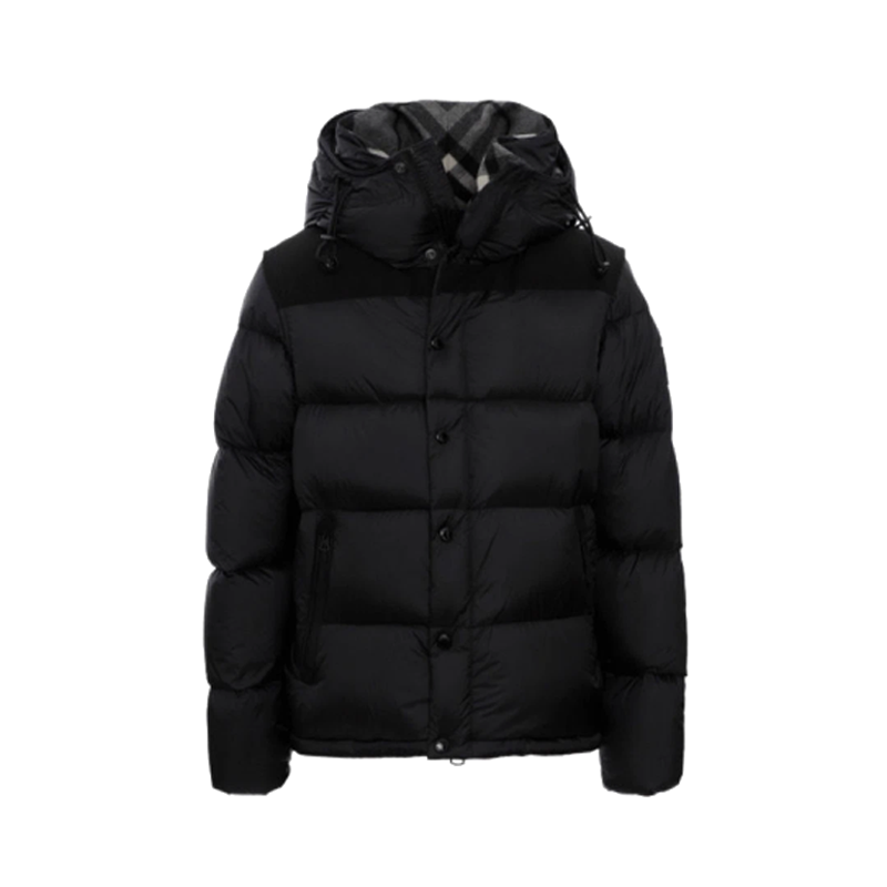 버버리 디테처블 슬리브 후드 퍼퍼 재킷 블랙(Burberry Detachable Sleeve Hooded Puffer Jacket Black) 겨울 명품 아우터