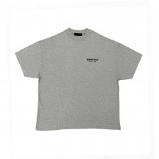 Fear of God ESSENTIALS 블랙 저지 크루넥 티셔츠 - Jersey Crewneck T-Shirt in Black