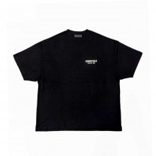 Fear of God ESSENTIALS 블랙 저지 크루넥 티셔츠 블랙 - Jersey Crewneck T-Shirt in Black