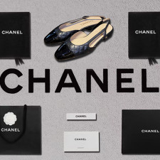 [펌프스/힐] CHANEL SHOES 22C 팬더샵슈즈 샤넬슬링백 CC로고 퀄팅미드힐 블랙