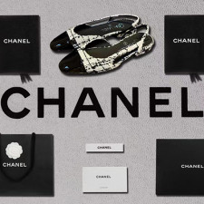 [펌프스/힐] CHANEL SHOES 22p 팬더샵슈즈 샤넬슬링백 CC로고 퀄팅미드힐 검정