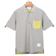 [남성] THOM BROWNE 톰브라운 봄신상 빈티지 패션 카라반팔티셔츠
