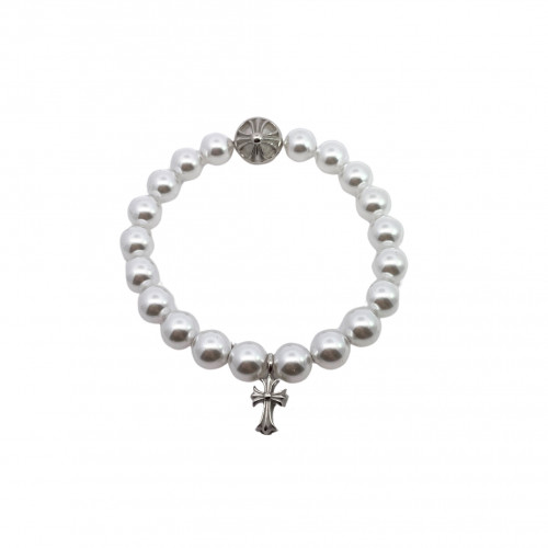 [남성팔찌] Chrome hearts mikimoto 신상 크롬하츠 팔찌 화이트