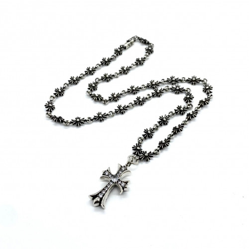 [여성] Chrome hearts 신상 체인링 크롬하츠 패션 빈티지목걸이블랙